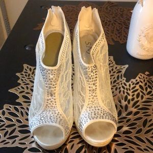 SNJ high heels from David’s bridal